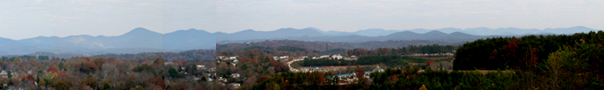 panorama view of mountains